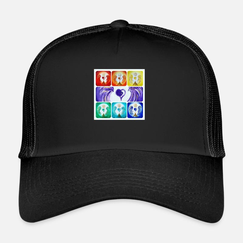 Ange du cœur des 7ème centres énergétiques Casquette trucker 