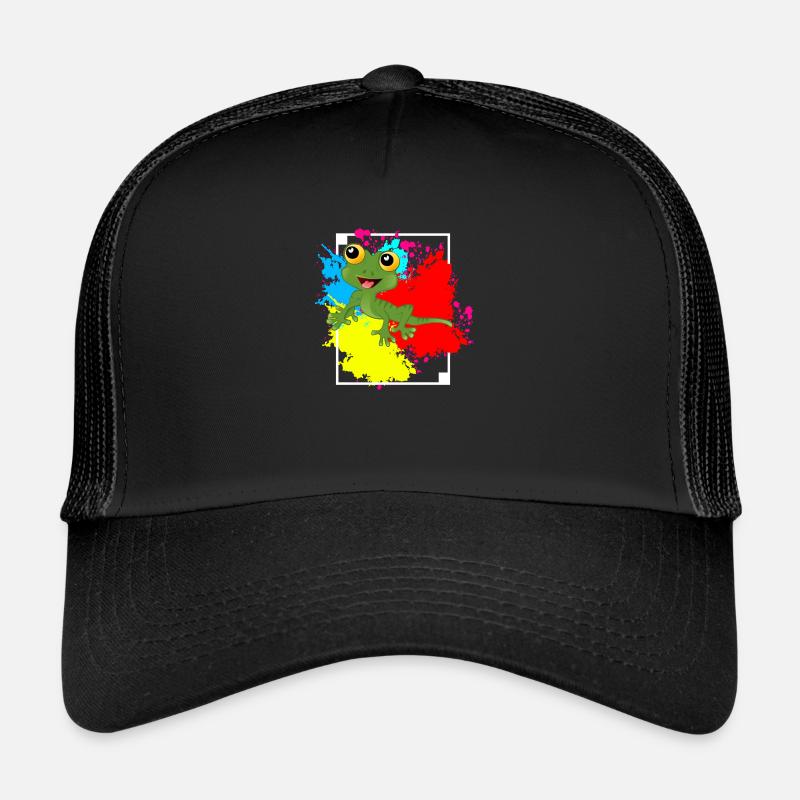 Geko lizard frame gift Trucker Cap