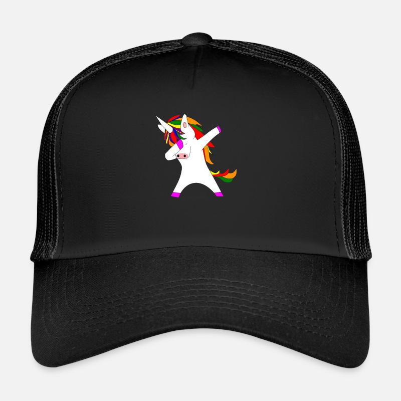 tamponner licorne licorne aux couleurs de l'arc-en-ciel lgbt Casquette trucker 