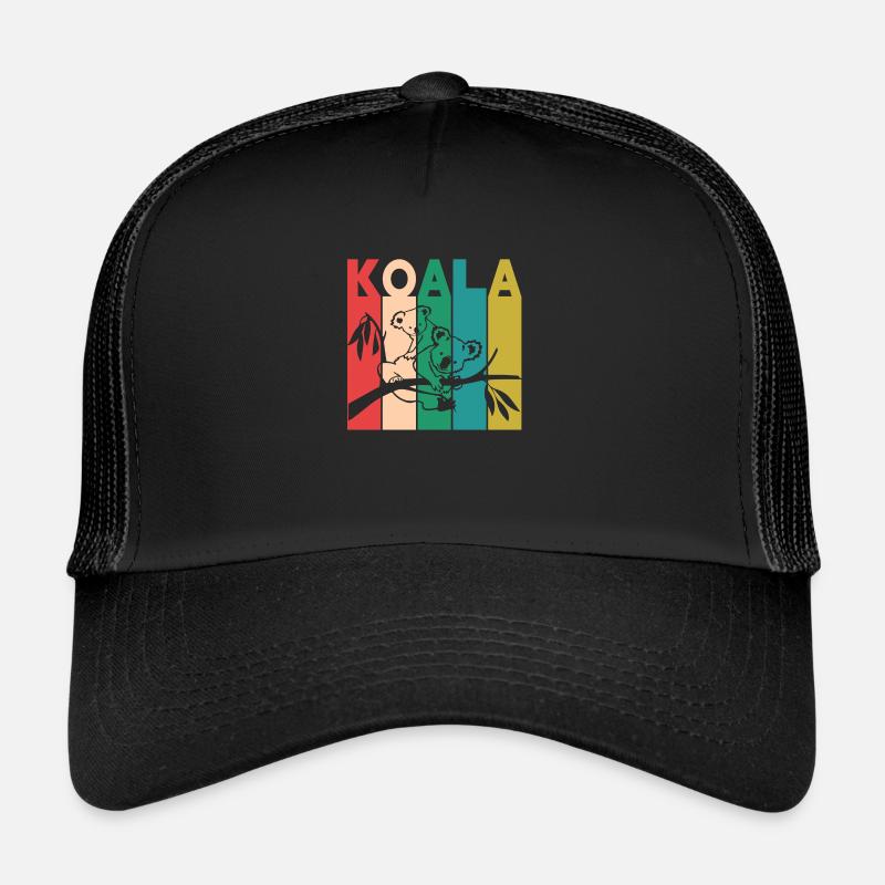 Koala - Trucker Cap - Schwarz/Schwarz