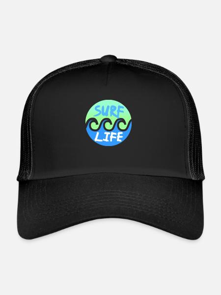 Surfing - Trucker Cap - black/black - Front