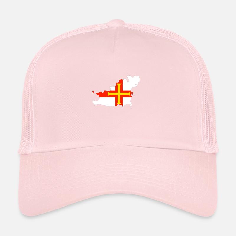 Carte et drapeau de Guernesey Casquette trucker 
