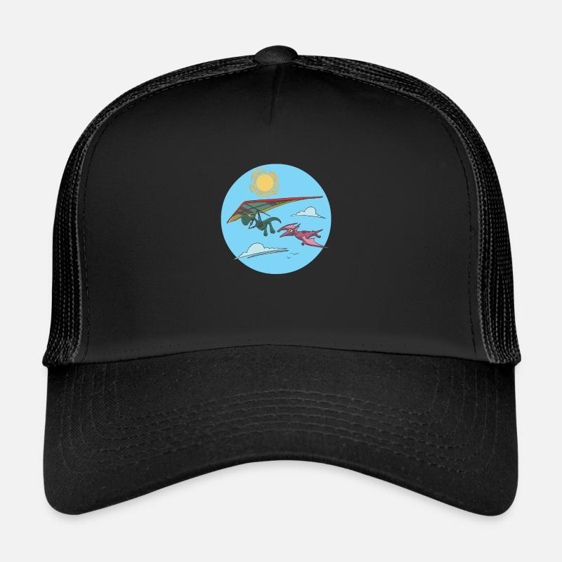 Deltaplane Planeur Deltaplane Dinosaur Casquette trucker 