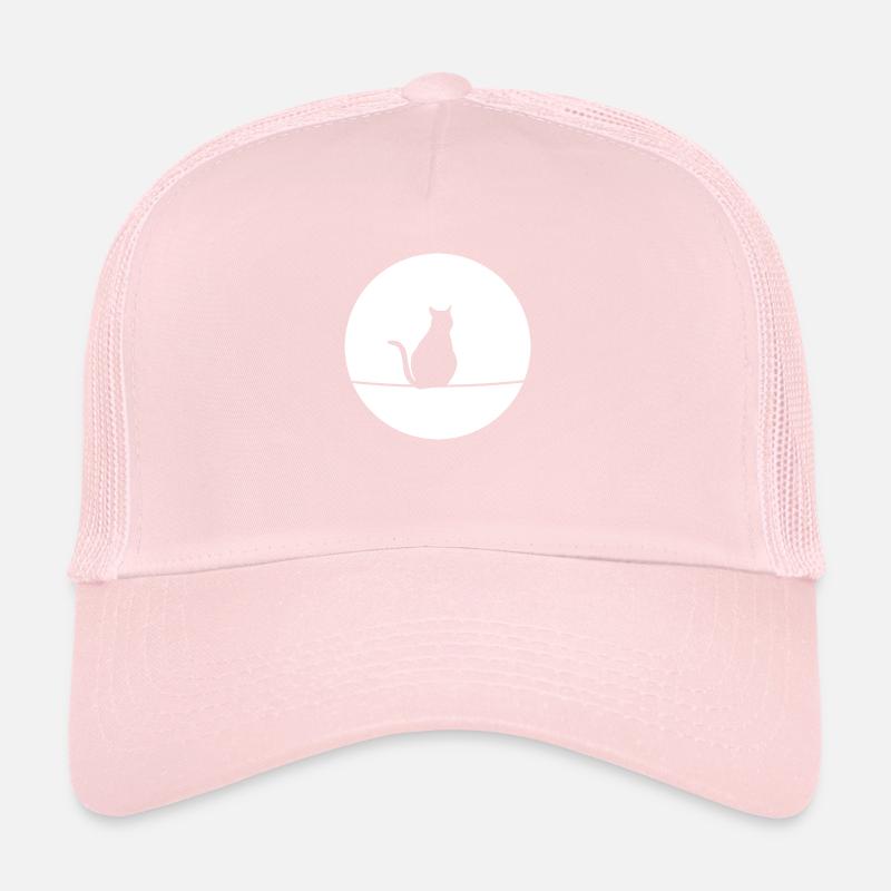 Cat in the moonlight Trucker Cap