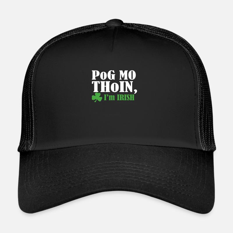 Pog mo thoin - Casquette trucker  - noir/noir