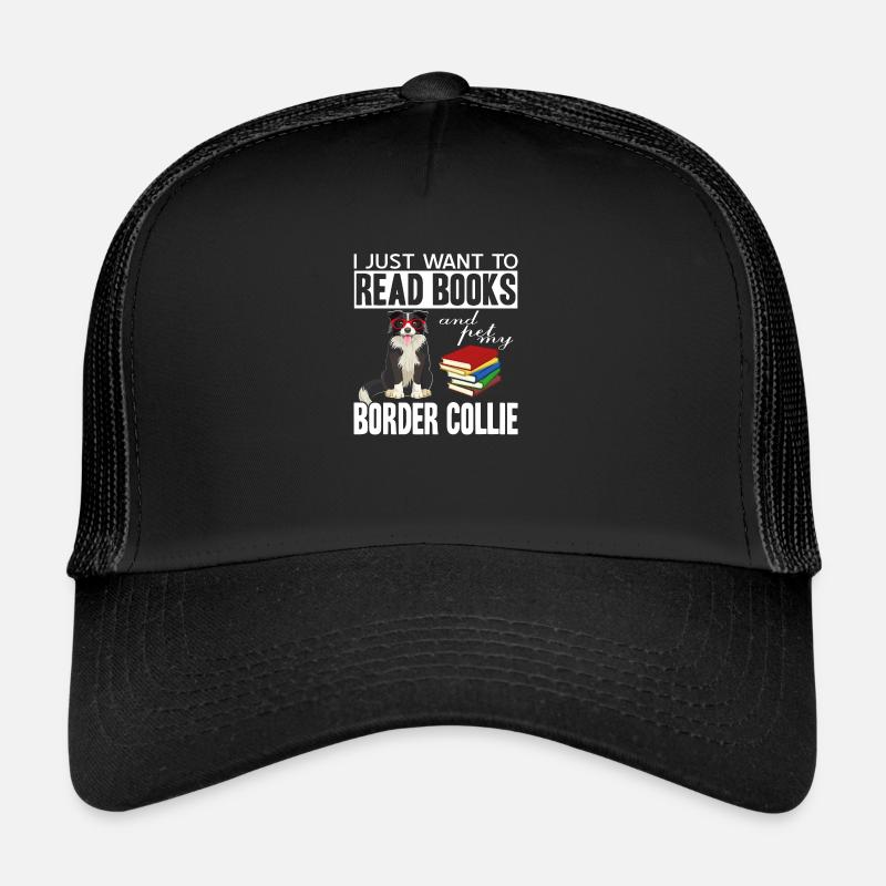 Border Collie - Trucker Cap - Schwarz/Schwarz