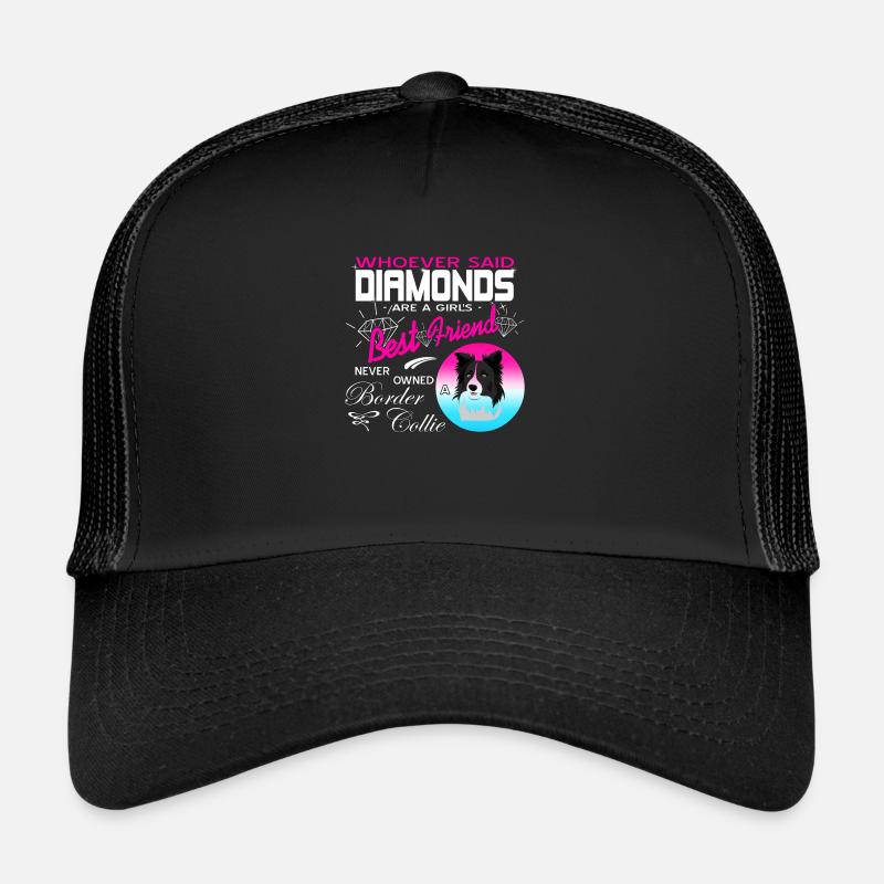Border Collie - Trucker Cap - black/black