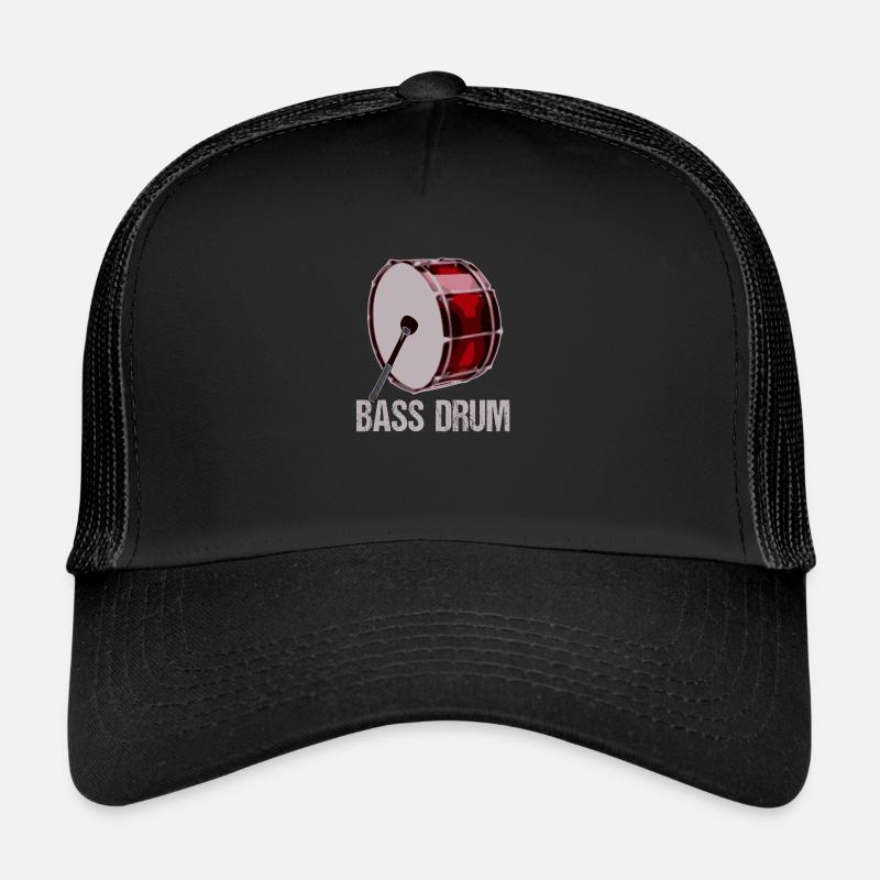 Bass Drum Drummer Schlagzeuger Trucker Cap