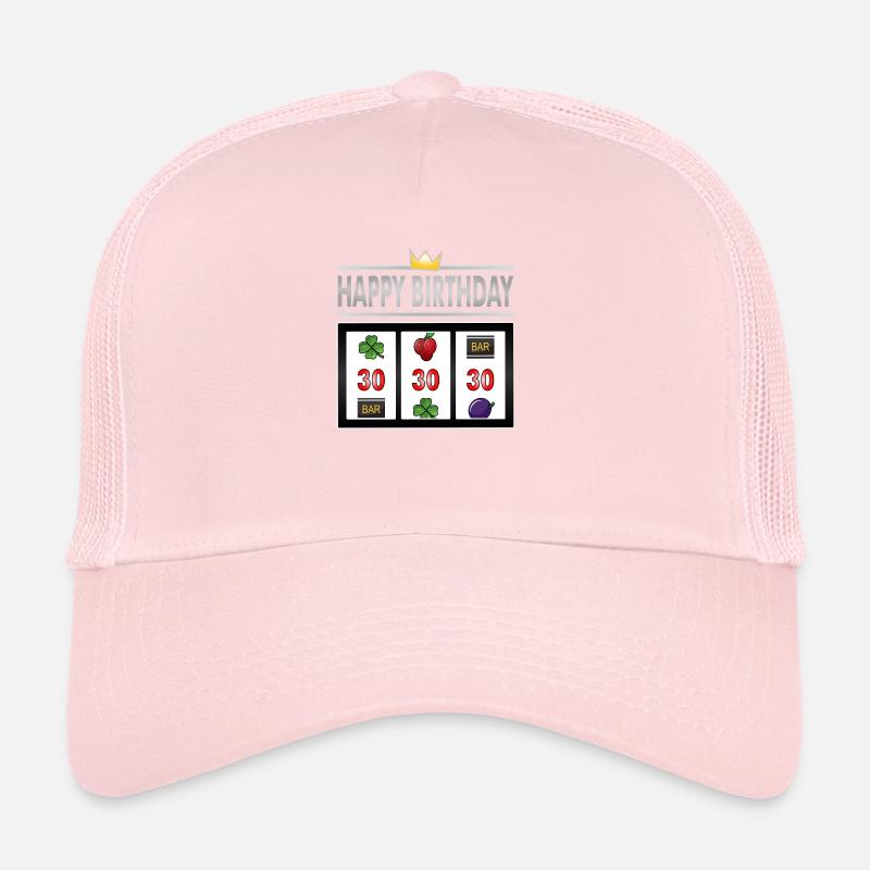 Jackpot joyeux anniversaire 30 ans, anniversaire rond Casquette trucker