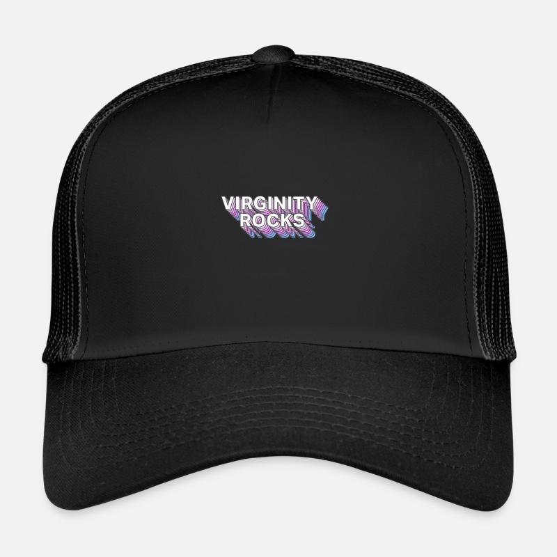 Virginity Rocks - Casquette trucker  - noir/noir