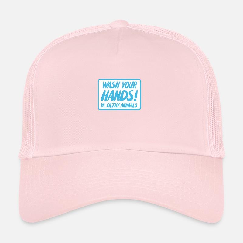 Lavez-vous les mains Ya Animaux sales Casquette trucker 