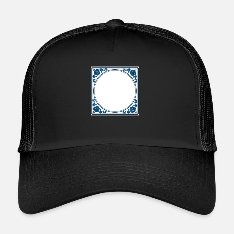 Empty Tile own text - Delft Blue Trucker Cap