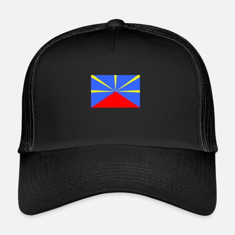 Drapeau de l'île de la Réunion "Lo mahavéli" 974 Casquette trucker 