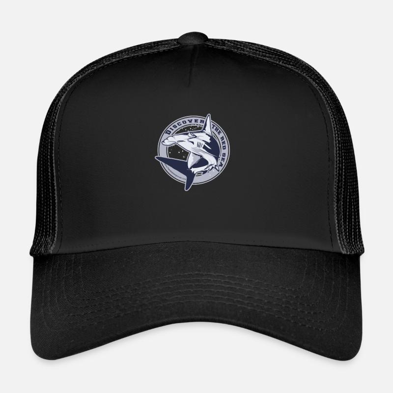 Hammerhead in circle - Casquette trucker  - noir/noir