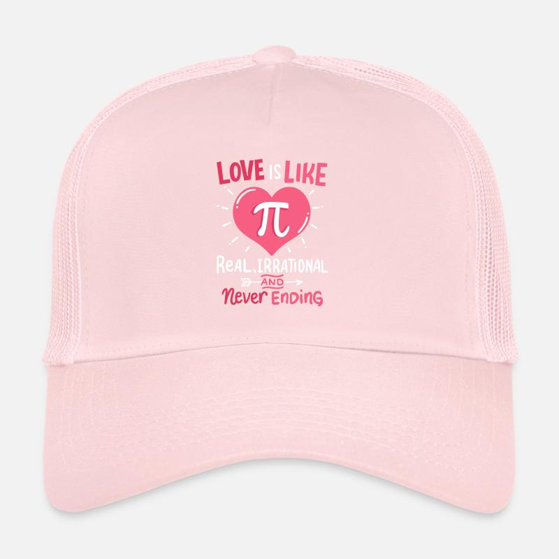 L’amour est comme Pi Mathématiques Math Saint-Valentin Casquette trucker 