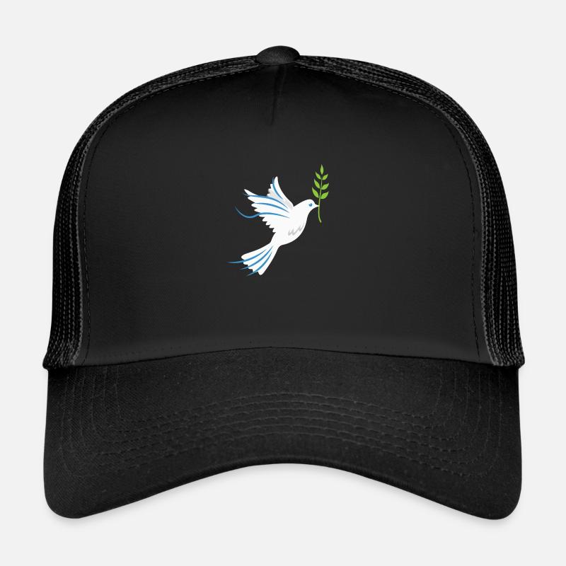 Colombe de paix symbole de l'idée de cadeau d'amitié Casquette trucker 