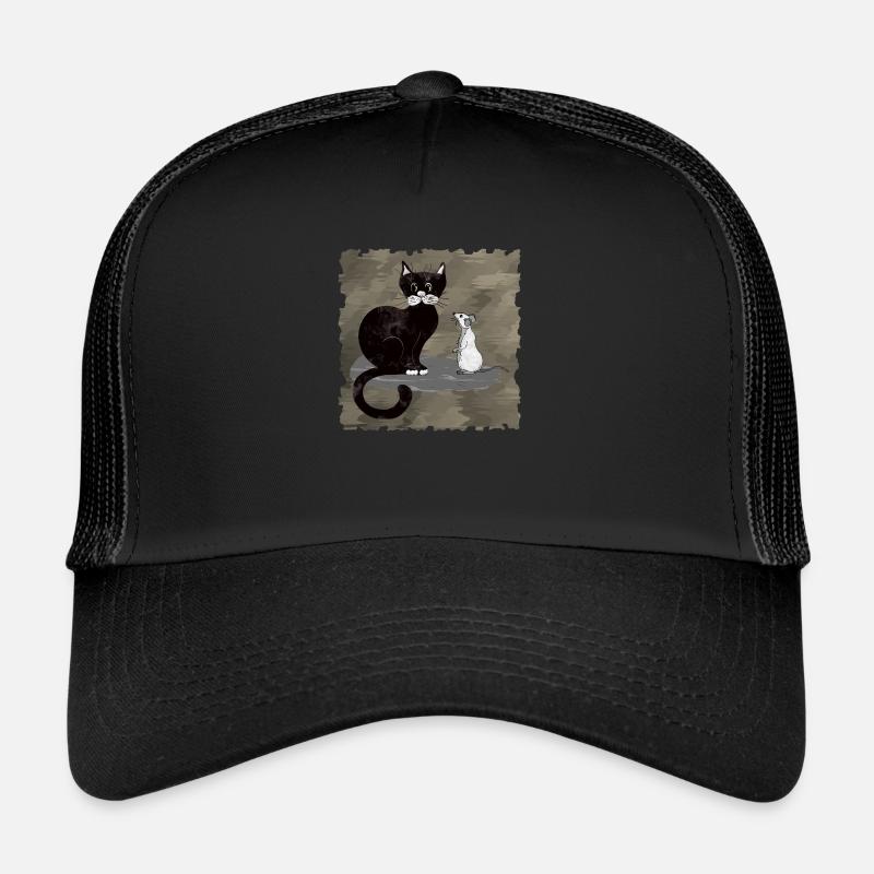 Chat et souris Casquette trucker 