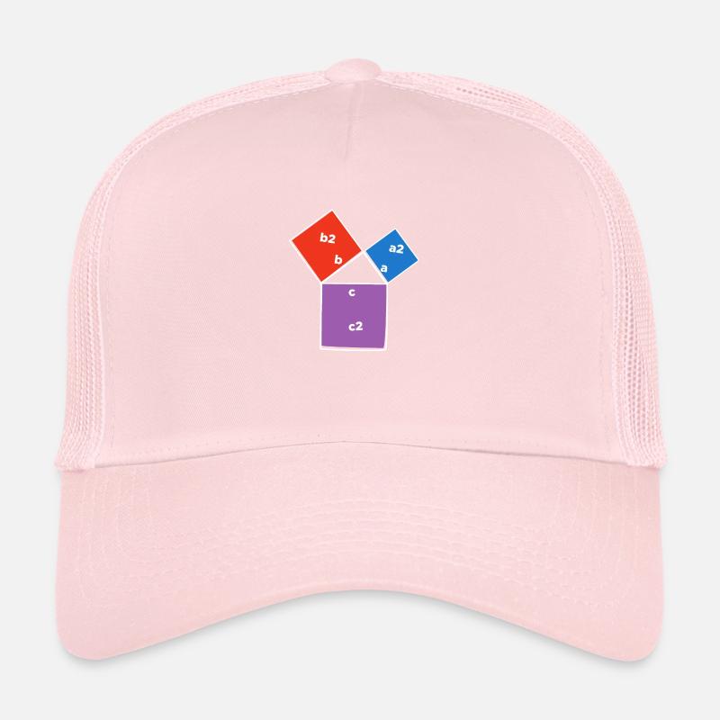Triangle de théorème de Pythagore poison amoureux des mathématiques Casquette trucker 