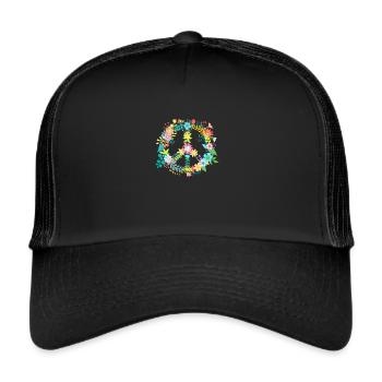FRIEDEN - Trucker Cap - Schwarz/Schwarz - Vorne