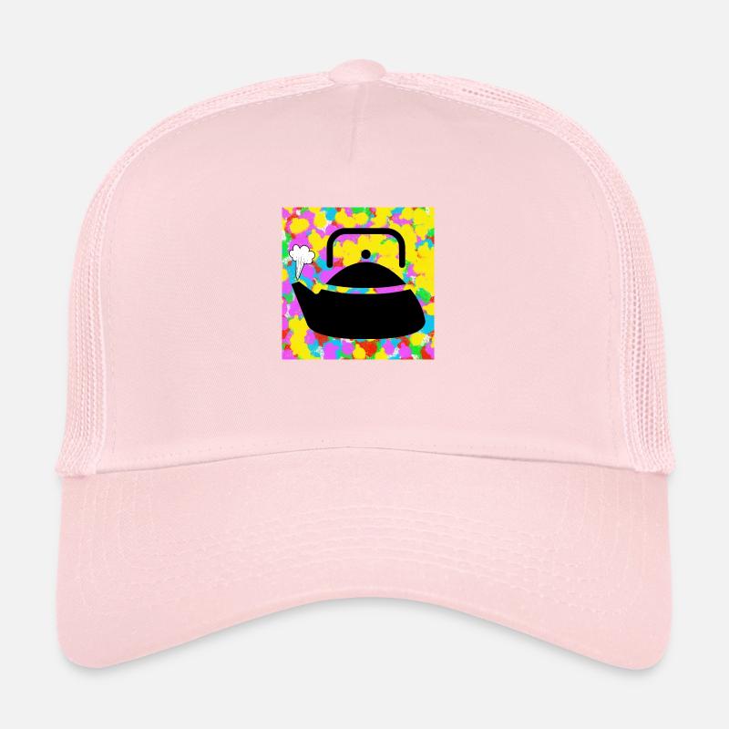 Bouilloire Bouilloire Pop Couleur Tie Dye Fond Funky Casquette trucker 