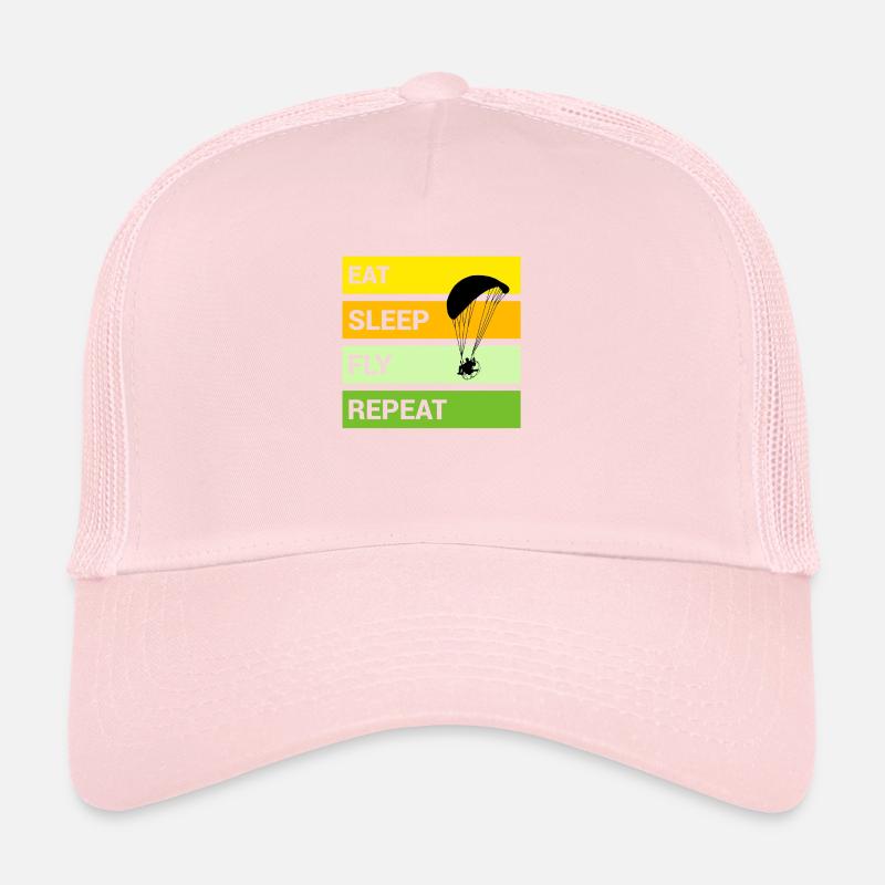 Paramotoring Eat Sleep Fly Repeat Trucker Cap