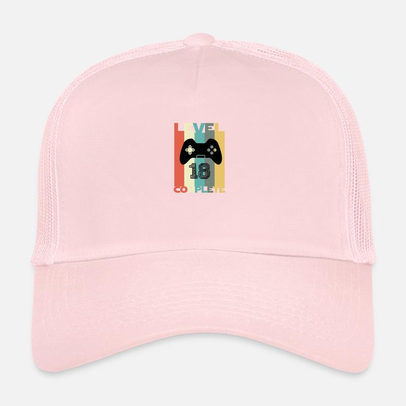 Level 18 complete 18th birthday gift Trucker Cap