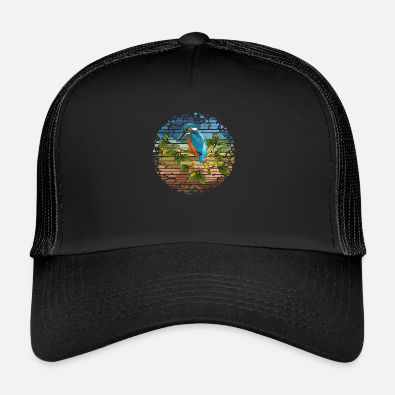 Oiseau Kingfisher Casquette trucker 