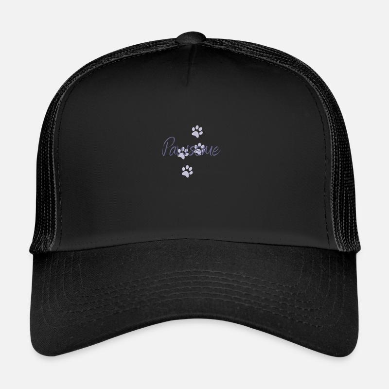 Pawsome! - Casquette trucker  - noir/noir