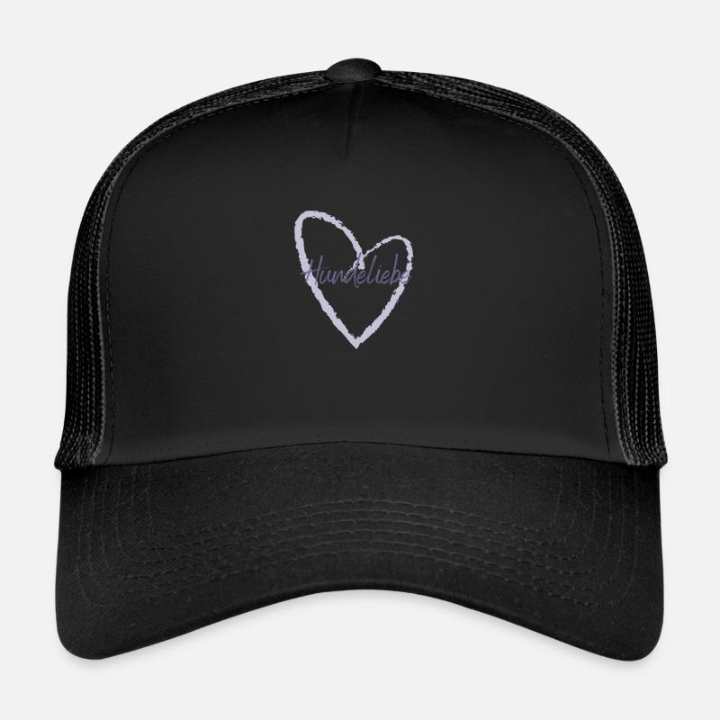 Hundeliebe - Trucker Cap - Schwarz/Schwarz
