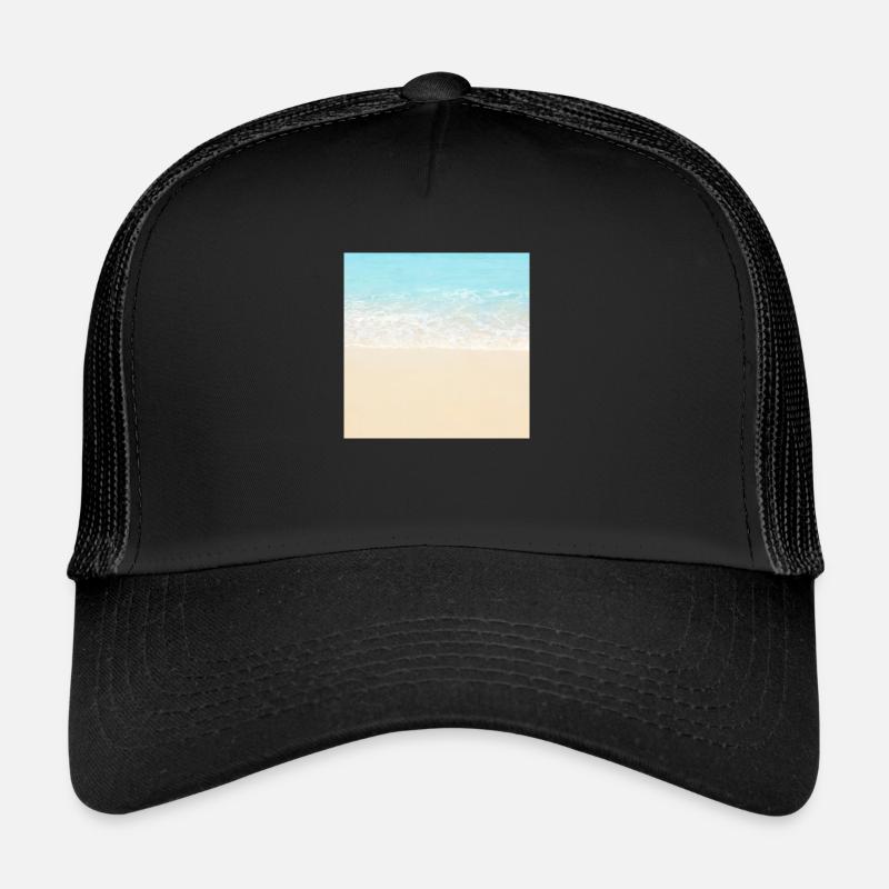 Beach Vacation Neck Gator Beach Photo Casquette trucker 