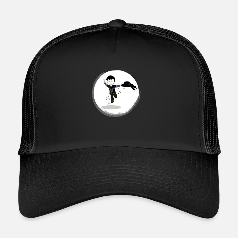 Bretonisches Geschenk - Trucker Cap - Schwarz/Schwarz