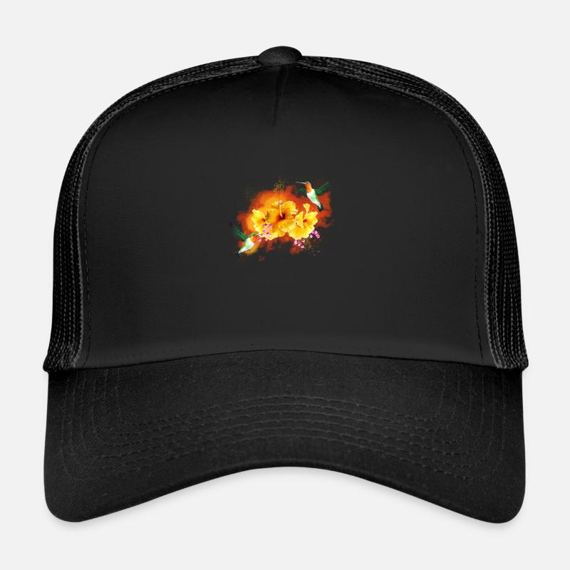 Fleur2 Casquette trucker 