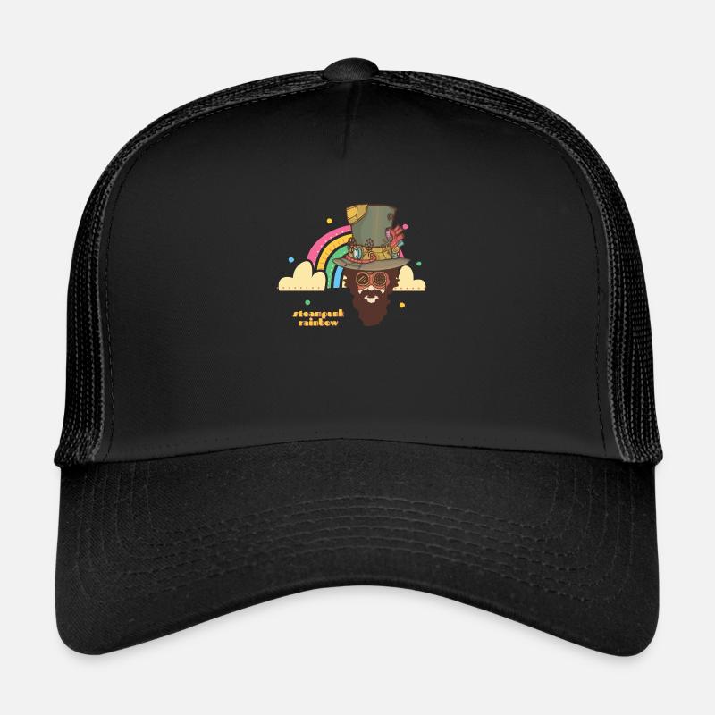 Steampunk Rainbow - Trucker Cap - black/black