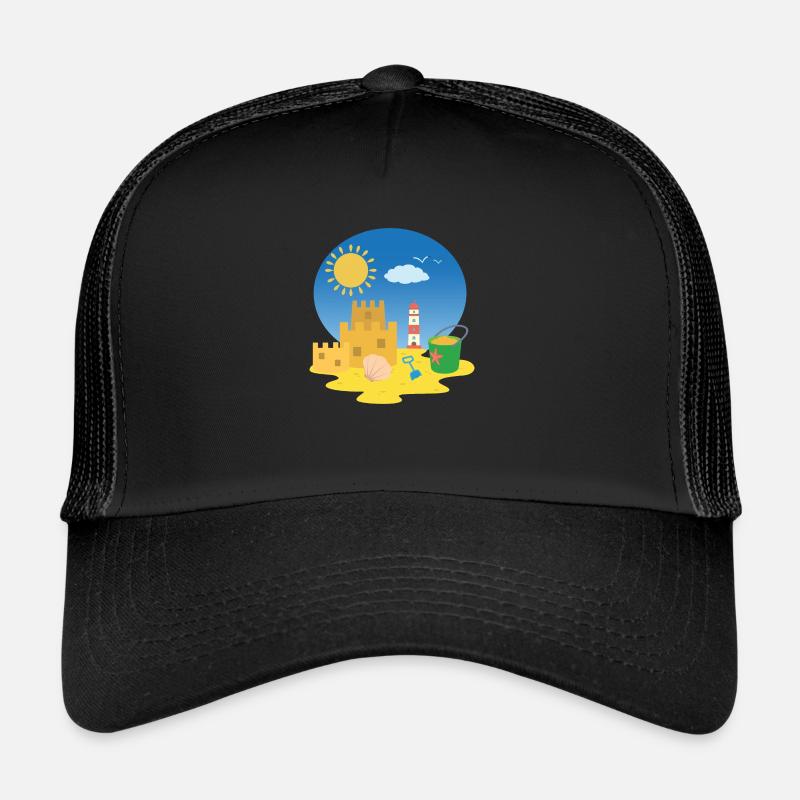 Sandburg sur la plage Casquette trucker 
