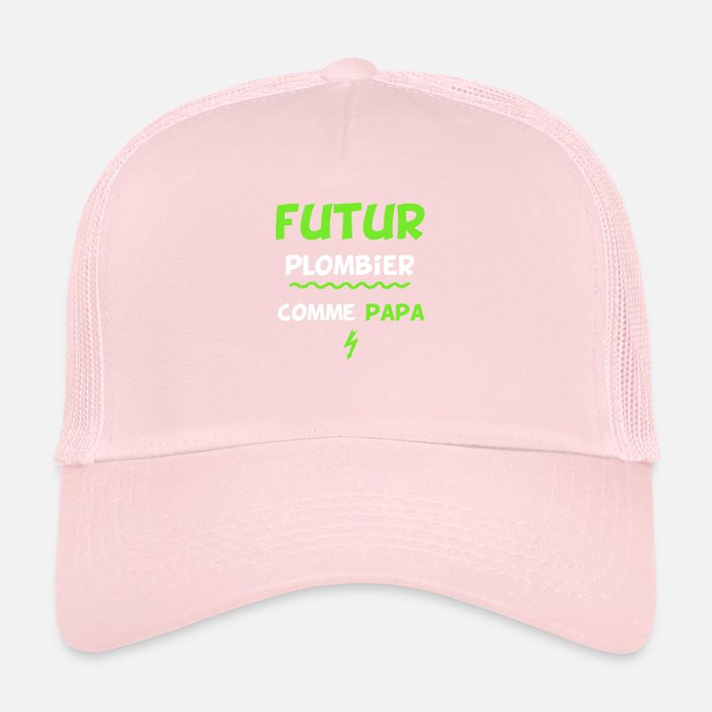 Futur plombier comme papa. cadeau original bébé Casquette trucker 