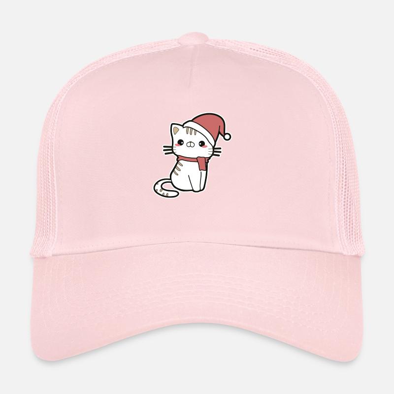 Chat Noël Casquette trucker 