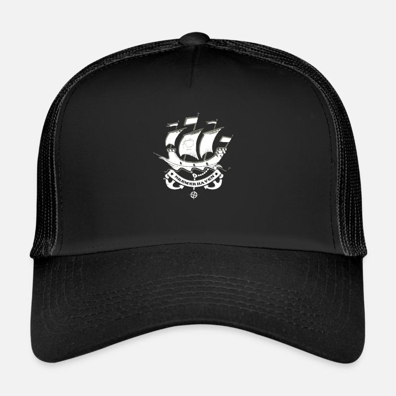Bremerhaven - Trucker Cap - Schwarz/Schwarz