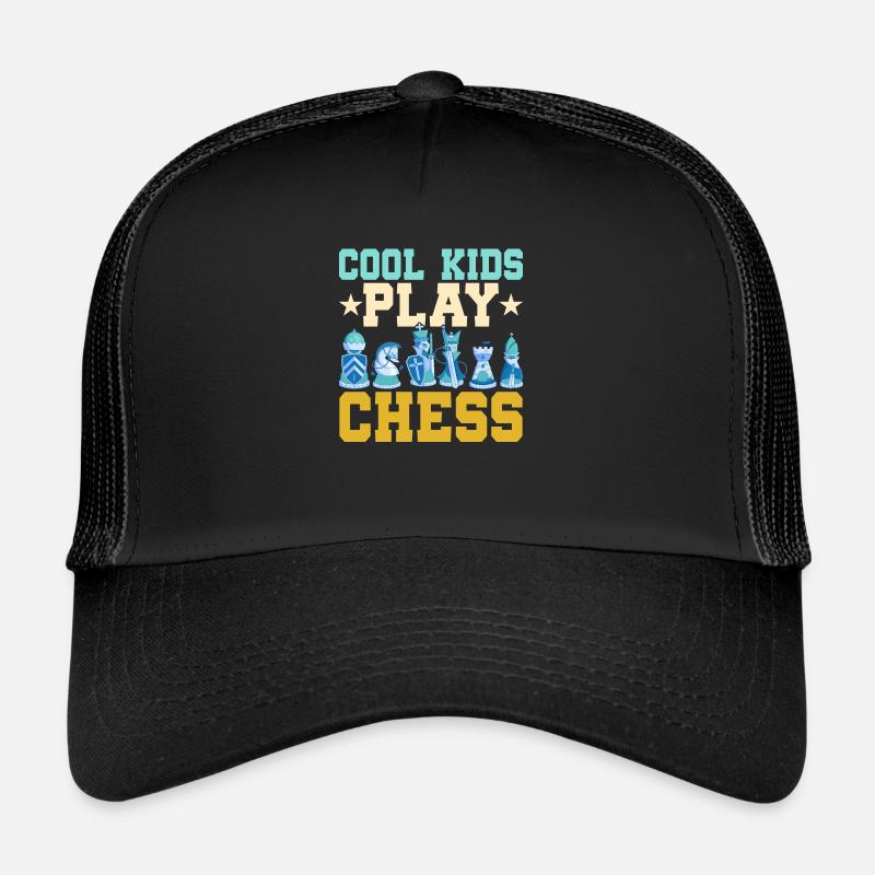 Cool Kids Play Chess Chess Player Chess Board Trucker Cap