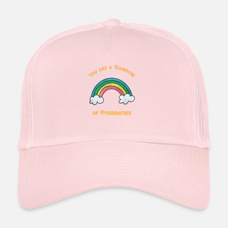 Du bist ein Regenbogen der Möglichkeiten. Positive Worte Trucker Cap