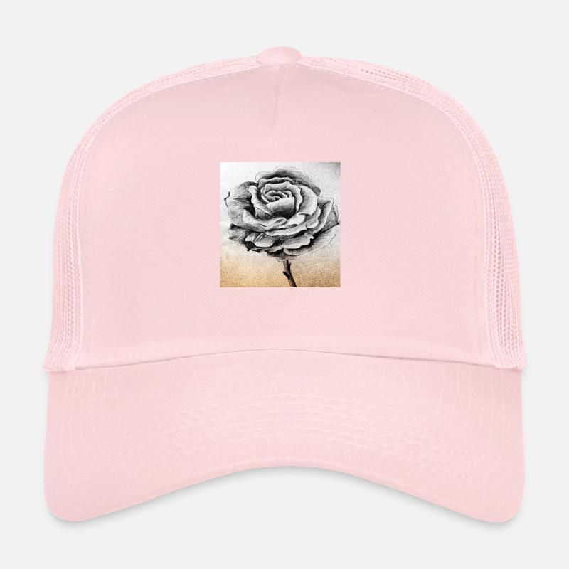 Rose Grey Trucker Cap