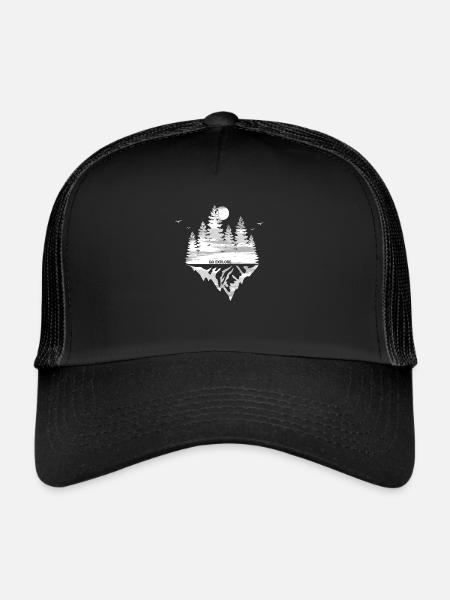 Go Explore - Trucker Cap - black/black - Front