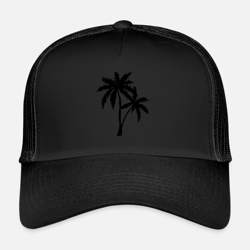 Palm Beach Vacances - Casquette trucker  - noir/noir