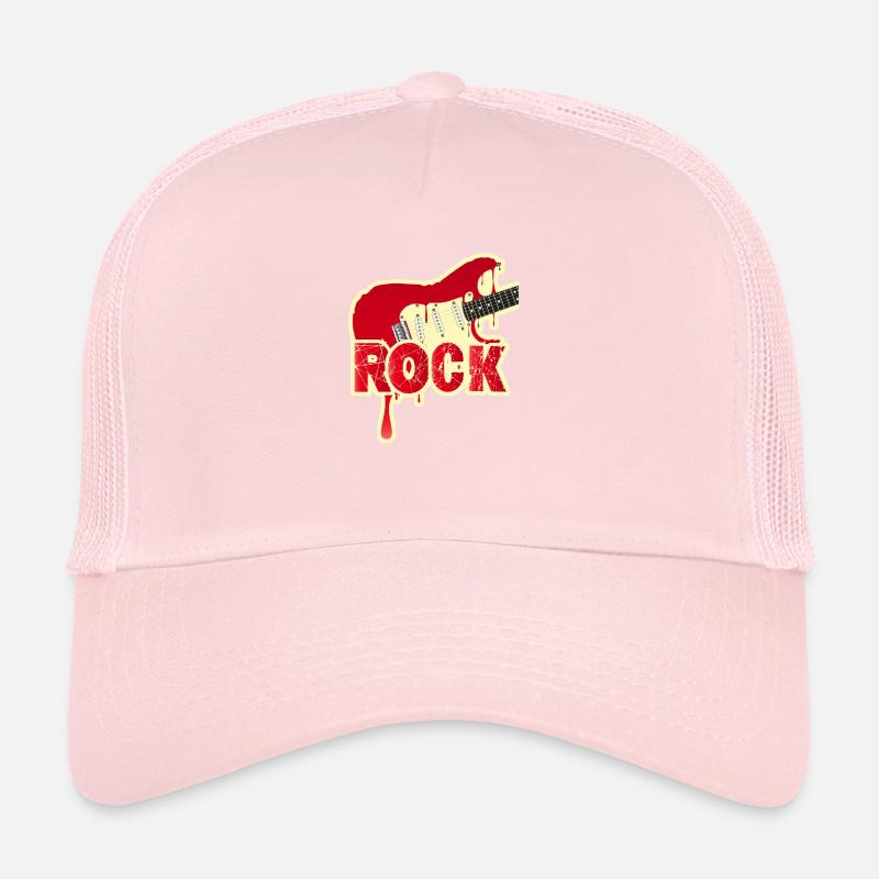 Schmelzende E-Rock-Gitarre Trucker Cap
