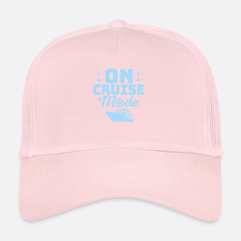 On Cruise Mode Crusing Vacation Cruiser Trucker Cap