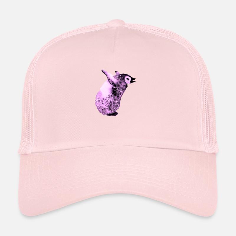 Bébé pingouin rose pleurant Casquette trucker 
