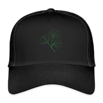 Ginkgo Neon - Trucker Cap - Schwarz/Schwarz - Vorne