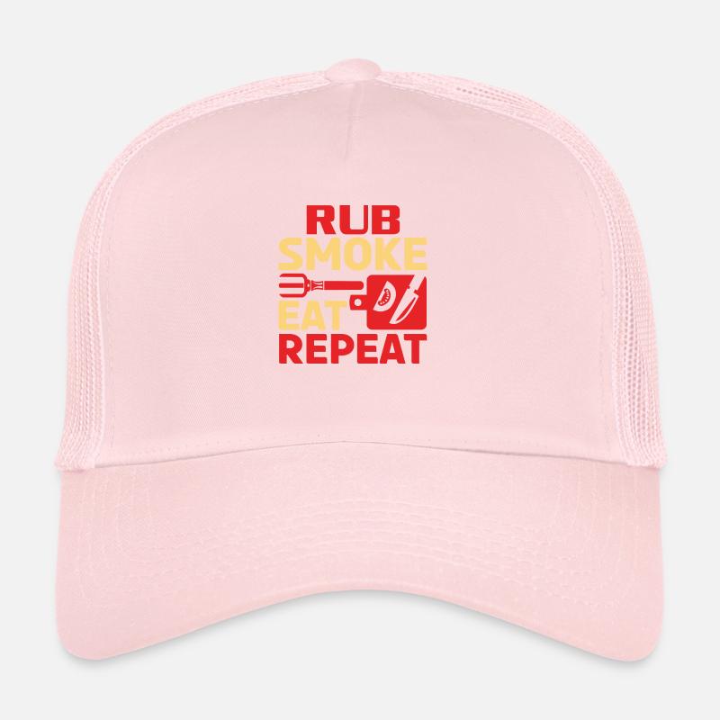 RUB SMOKE EAT REPEAT Trucker Cap