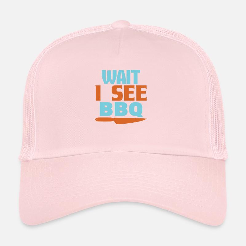 WAIT I SEE BBQ Trucker Cap