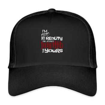 Different Reality Anders als Deine - Trucker Cap - Schwarz/Schwarz - Vorne
