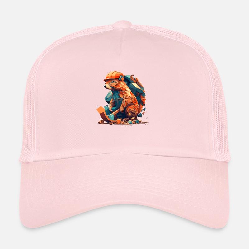Travaux de castor sur le chantier de construction Casquette trucker 